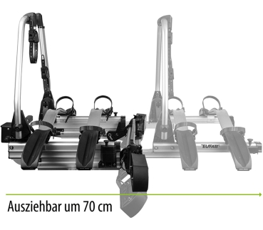 Preview: Fahrradträger Anhängerkupplung SD260, silber