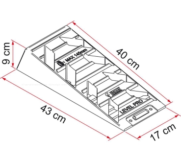Auffahrkeil Level Pro für Wohnwagen