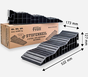 Preview: Auffahrkeil-Set, 2er-Set aus 100 % Recyclingmaterial