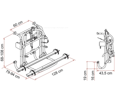 Fahrradträger Carry-Bike Lift 77, E-Bikes