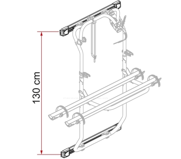 Preview: Kit Bar Carry-Bike DJ, silber, Mercedes-Benz Sprinter, 04/2006 – 2018