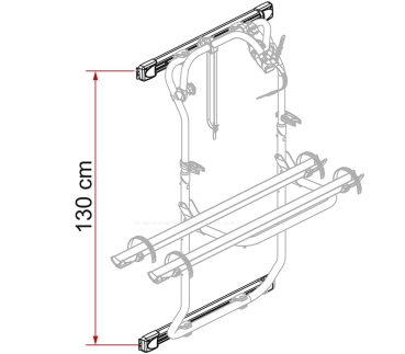 Preview: Kit Bar Carry-Bike DJ, schwarz, Fiat Ducato X250/X290, 06/2006 –