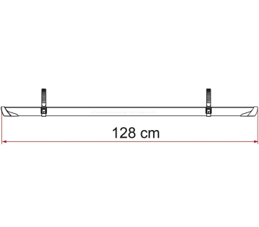 Fahrradschiene Rail Plus, 128 cm, silber