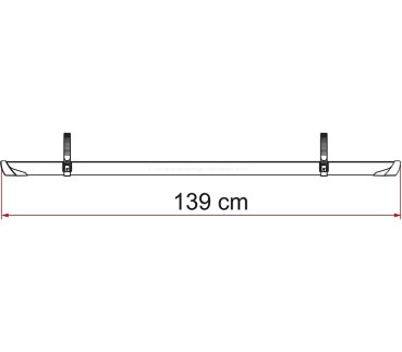 Fahrradschiene Rail Plus XL, 139cm, silber