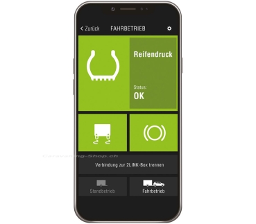 Reifendruckkontrollsystem TPMS für Einachser