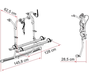 Fahrradträger Carry-Bike PSA, silber