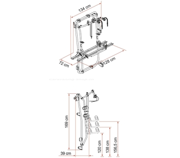 Fahrradträger Carry-Bike Sprinter Frame E-Bike