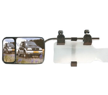 Auto Caravan Spiegel Wohnwagenspiegel mit Zusatzspiegel für toten Winkel  universell - schwarz, Außenbereich, Caravan Camping