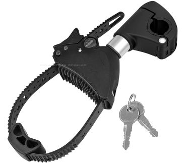 Strap-Rahmenhalter, kurz, abnehmbar, silber