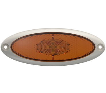 Seitenmarkierungsleuchte LED  SMLR 2010/12V, Rahmen weiss