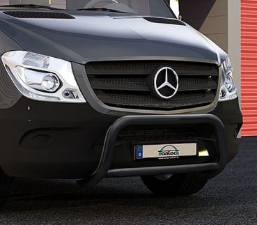 Frontbügel Edelstahl schwarz Ø 60 mm für Mercedes Sprinter, ab 2013- - Kopie