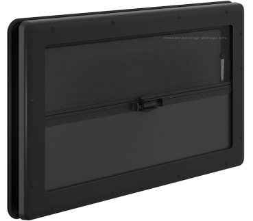 Preview: Ausstellfenster S10,  500 x 500 mm schwarzer Innenrahmen