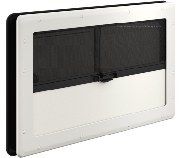 Preview: Schiebefenster S10,  500 x 450 mm weisser Innenrahmen