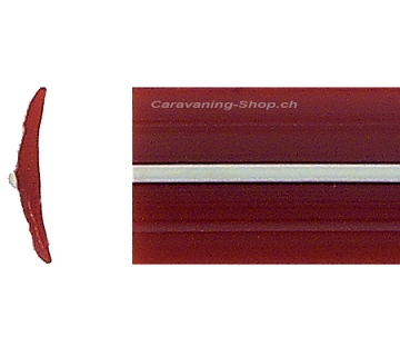 Leistenfüller, 11.9 mm, rot-elfenbein, für Tabbert