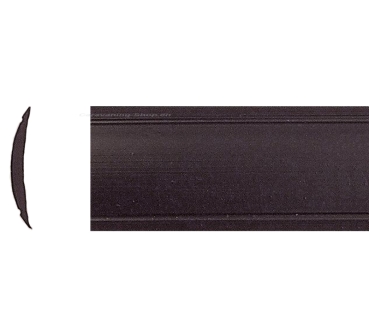 Leistenfüller, 12 mm breit, schwarz,  25 m