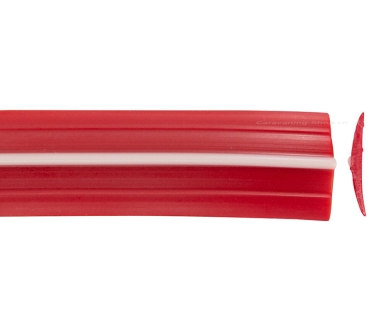 Leistenfüller, 11.9 mm breit, rot-elfenbein,  15 m