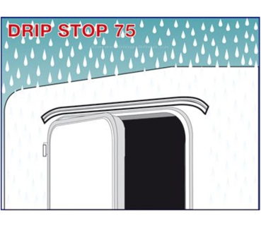 Mini-Regenrinne Drip Stop, für Türen, 75 cm