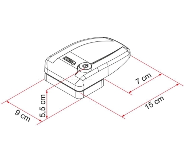 Preview: Türsicherung Safe Door 3, Breite: 15 cm