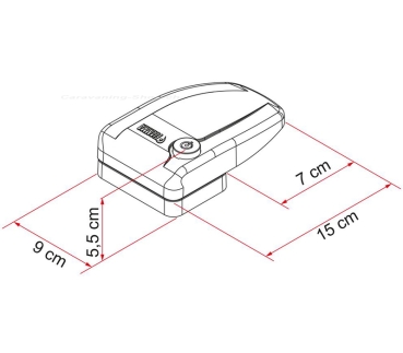 Preview: Türsicherung Safe Door Frame 1, Breite: 15 cm