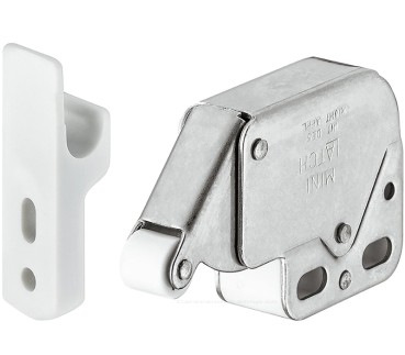 Federschnapp-Verschluss Mini-Latch, weiss