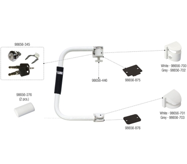 Preview: Einstiegsbügel Security 31, weiss