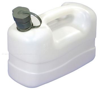 Wasserkanister mit Ablasshahn und Ausgiesstülle  5 Liter
