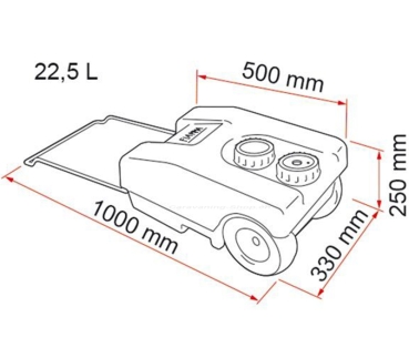 Frischwasser-Rolltank 23 F