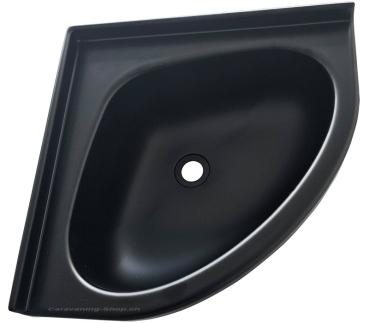 Eckwaschbecken, 350 x 250 mm, schwarz
