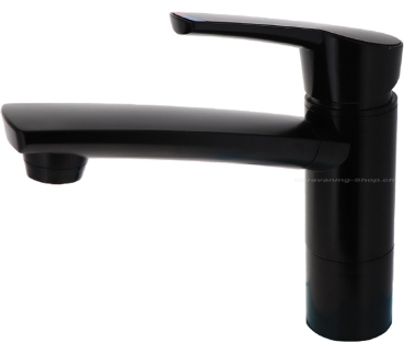 Einhebelmischer Como schwarz matt, Auslauflänge 140 mm