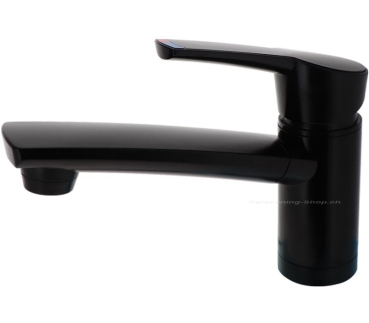 Einhebelmischer Como Kompakt schwarz matt, Auslauflänge 140 mm