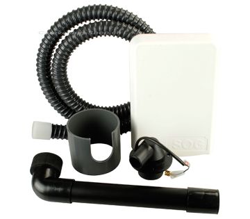 WC-Entlüftung SOG 1, Typ D, elektrisch 12V, weiss