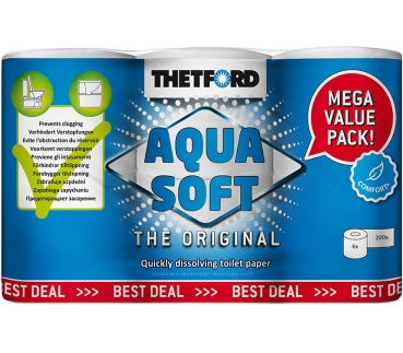 Toilettenpapier Aqua Soft 6er Pack