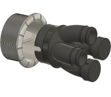 Preview: Warmluft-Adapter für Schuhtrocknung