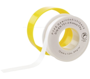Teflonband 0,1 mm, Rolle = 12 m