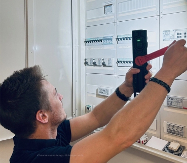 Stableuchte mit Dynamo HL 300 AD