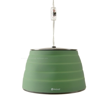 Zeltlampe Sargas Lux, dunkelgrün