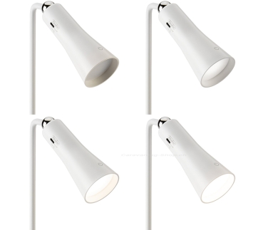 Taschen-/Stehlampe, weiss