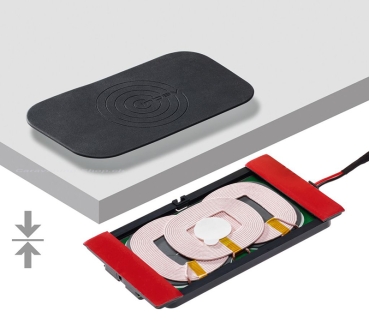 Wireless Charger Nachrüst-Kit 3 Spulen mit Pad + LWL