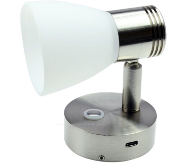 Aufbau-Leseleuchte mit USB