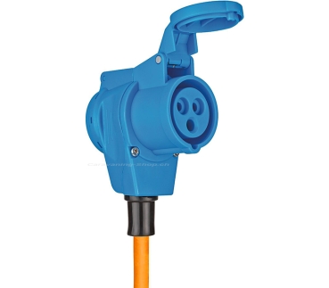 Preview: Verlängerungskabel Camping CEE-CEE/Schuko, 10 m orange