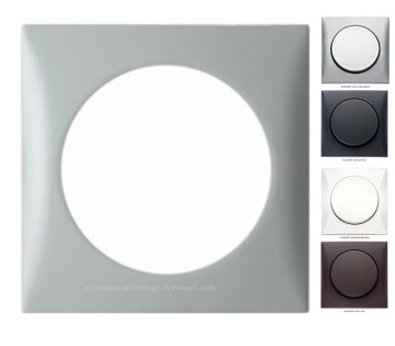Rahmen 1-fach, chrom matt Integro Flow