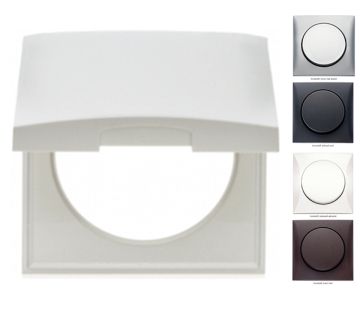 Rahmen mit Klappdeckel, weiss glänzend Integro Flow