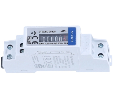Hutschienen-Wechselstromzähler 230 V Reiheneinbaugerät, 1-phasig