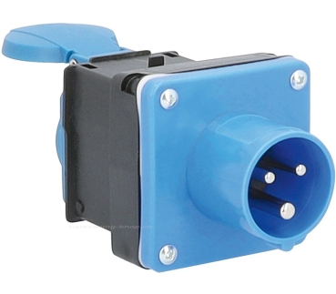 Adapterstecker CEE-Stecker – Standard Frankreich, schwarz/blau