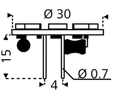 Preview: LED-Leuchtmittel, 10er SMD Modul, 12V / GZ4