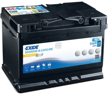 EXIDE Batterie Equipment AGM, 70 Ah