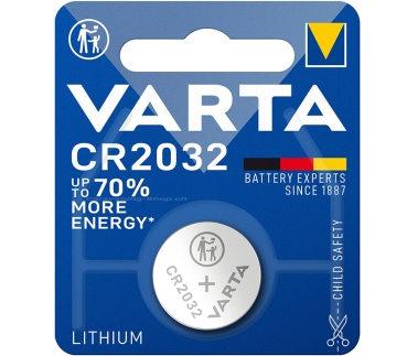 VARTA Hightech-Lithium-Knopfzelle, Lithium Coin CR2032