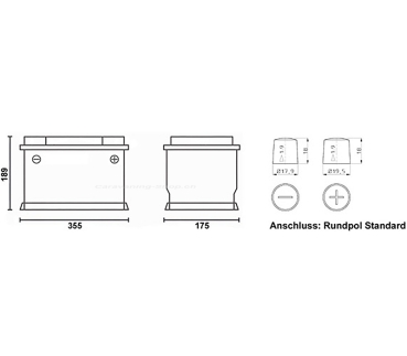 Preview: BullTron Lithium Batterie Polar 165 Ah (DIN 95), mit Smart BMS
