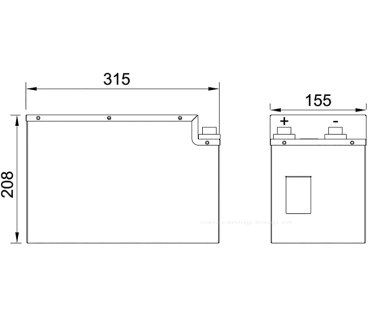 Preview: BullTron Lithium Batterie Polar 210 Ah, mit Smart BMS