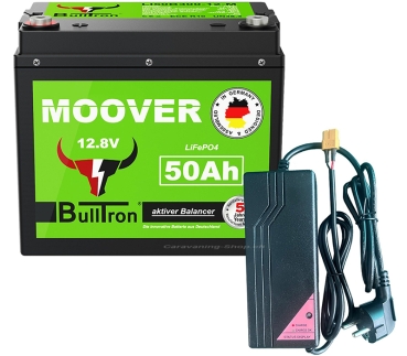 BullTron Lithium Batterie Moover  50 Ah, mit Ladegerät